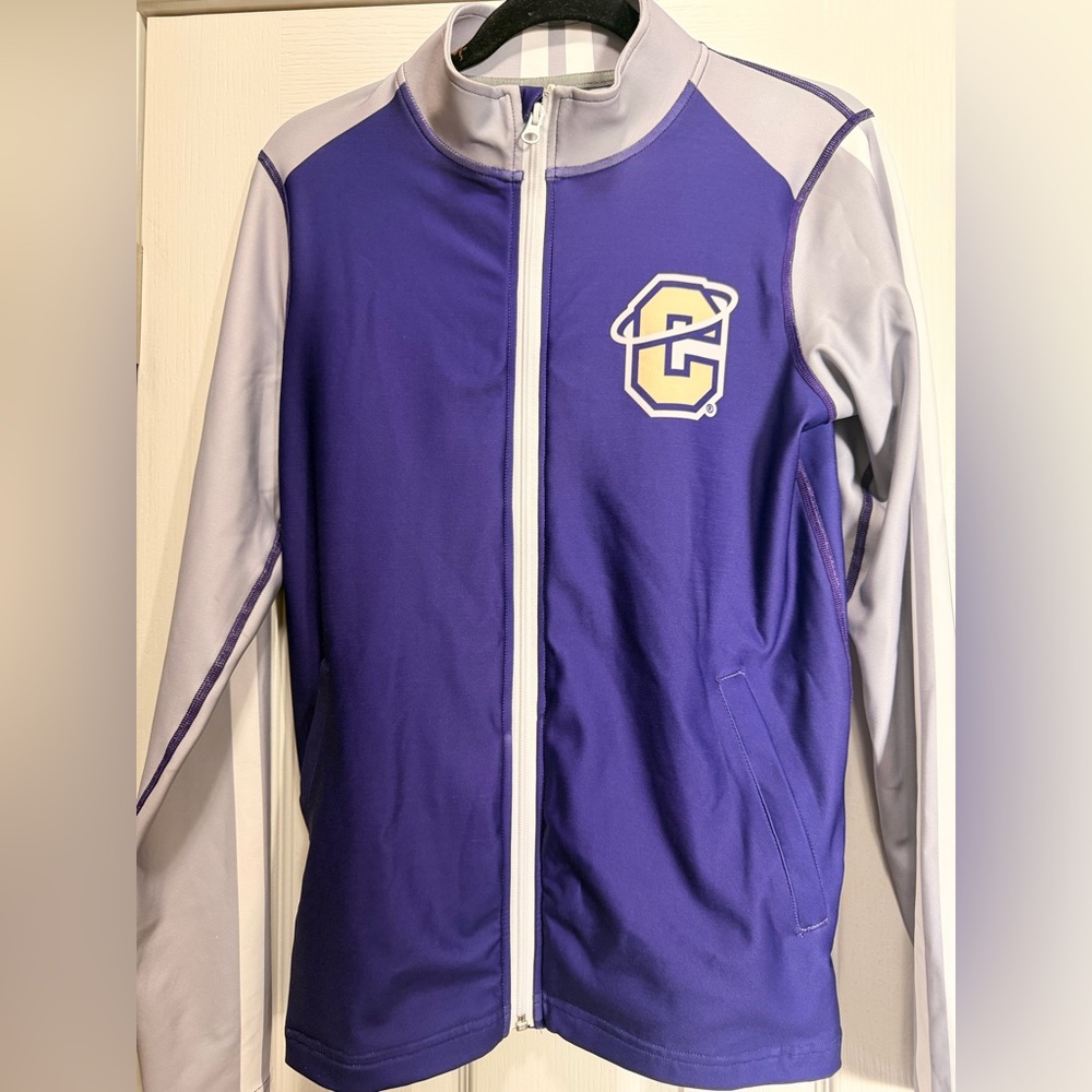 Men’s Carroll College Purple and Light Gray Full-Zip Jacket with Crest